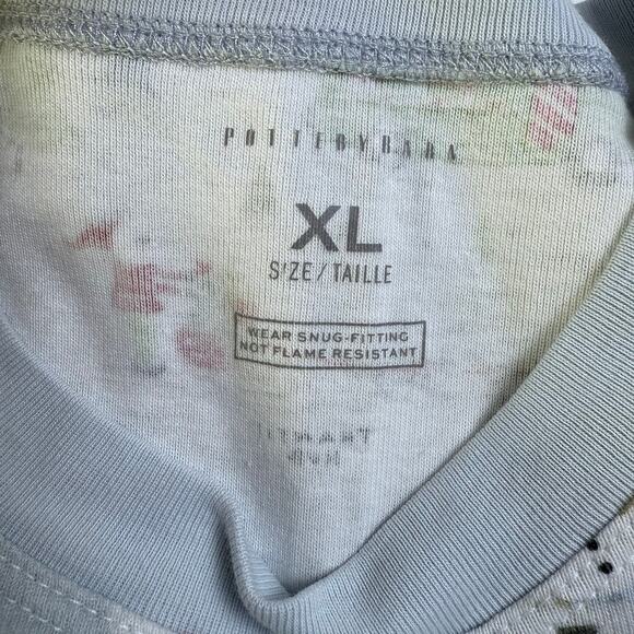 Pottery Barn Kids XL Organic Cotton Pajama Set North Pole Map Print - Picture 5 of 16